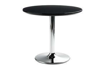 A black round table chrome