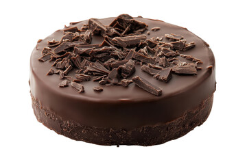 Round chocolate cake dessert