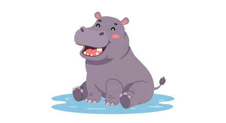 Naklejka premium Animal ilustration simple flat vector in white background for design 