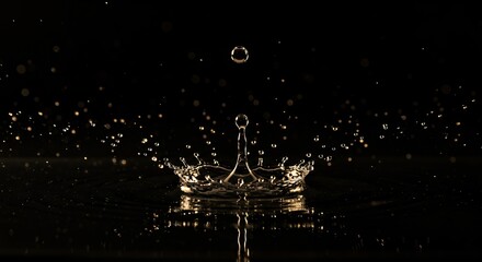 gravity-defying water droplets