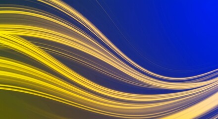 dynamic yellow blue waves