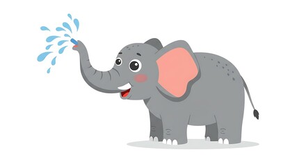 Naklejka premium Animal ilustration simple flat vector in white background for design 