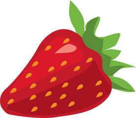 Cartoon strawberry icon
