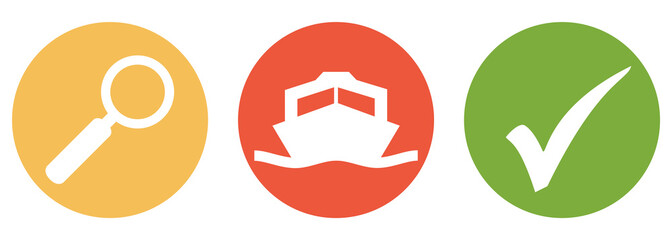 Motorboot suchen und finden - Button Banner