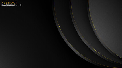 Black gradient Islamic background with layering technique