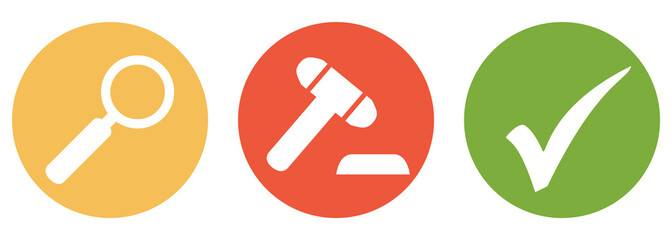 Auktionen oder Urteile suchen und finden - Button Banner