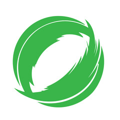 abstract  brush green circle