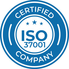 certified iso 37001 company badge