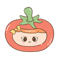 cute tomato cartoon