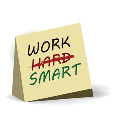 Tips To Work Smarter Not Harder on the calendar concept, vector illustration design background