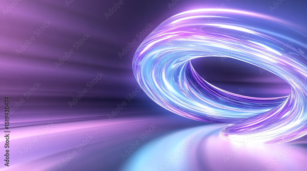 Aufkleber a vibrant abstract swirl of light and color, symbolizing energy and motion, perfect for digital back