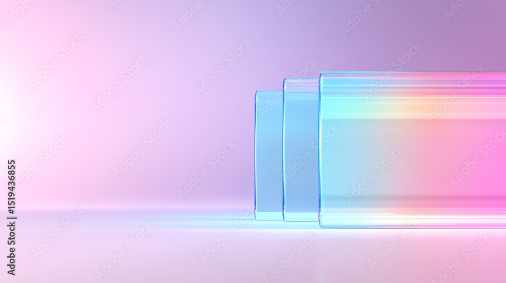 Leinwandbilder abstract blurred shapes in vibrant colors create a dynamic and modern design perfect for background 