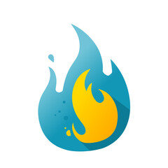 Flame, fire – vector illustration