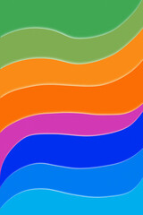 Abstract vertical rainbow on dynamic line wave fluid wallpaper texture background. Can be used wall art, pride celebrations concept, sale banner, super sale, packaging etc.,  