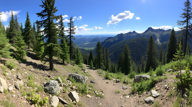Mount Cleman, Waterworks Canyon Trail close to Naches, WA
