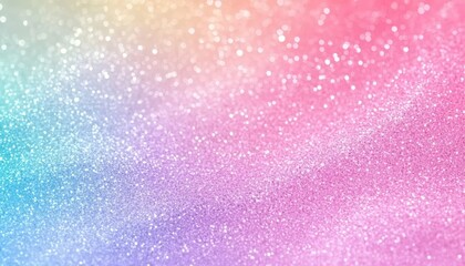 Fototapeta premium Abstract pastel rainbow glitter background, sparkle texture with bokeh effect, dreamy background.