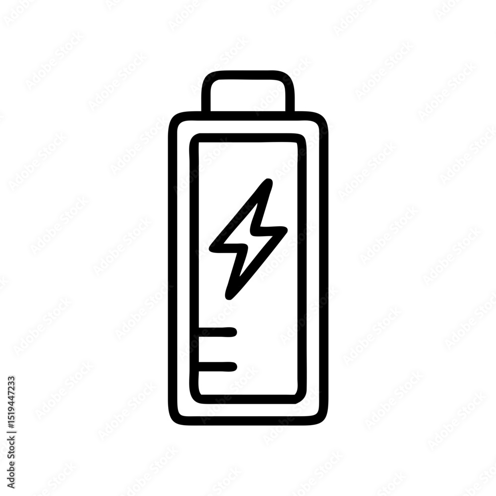 Poster elegant minimalist battery icon design perfect for branding projects logos and website icons offerin