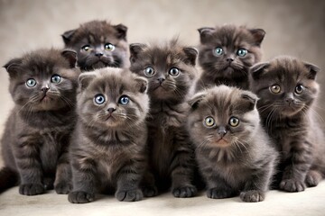 Curious black Scottish Fold kitten on white background great for ecommerce product mockups animal-related websites or pet fashion lookbooks milkyhexddway Backgrounds news ads