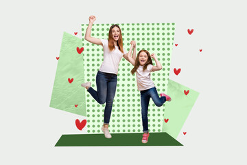 Collage of happy family showing emotions and love parenting bonding childhood joy shopping...