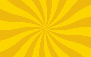 Fototapeta premium Abstract vibrant, radial sunburst background with alternating bright yellow and golden-yellow ray. Symmetrical pattern with dynamic energy and motion. Grabbing graphics, retro designs, energetic brand