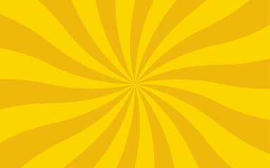 Abstract vibrant, radial sunburst background with alternating bright yellow and golden-yellow ray. Symmetrical pattern with dynamic energy and motion. Grabbing graphics, retro designs, energetic brand