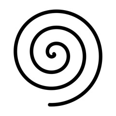 black spiral vector