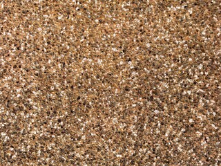 Close-up of Exposed Aggregate Surface with Brown and White Stones