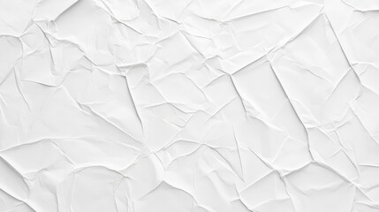 Obraz premium Close-up view of crumpled white paper texture.
