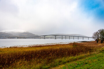 Sortland Bridge in Nordland County - Norway