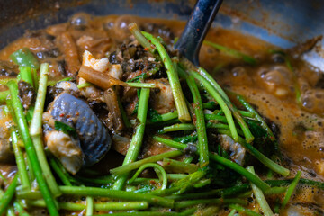 hot eel stew, a Korean cuisine