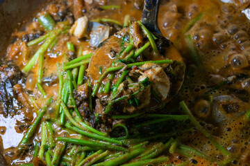hot eel stew, a Korean cuisine