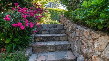 Outdoor step-free entry made with soft-texture stone tiles