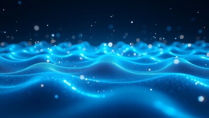 Obraz premium abstract blue background with waves
