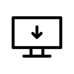 Computer monitor icon