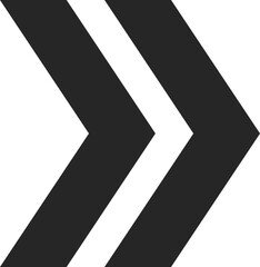 Two bold arrows pointing right symbolize forward movement and progress against a minimalist white background, representing direction and the journey toward growth and success