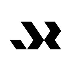 Fototapeta premium Monogram Letter JR Logo Design
