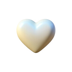 Fototapeta premium 3D Rendered Heart on Transparent Background