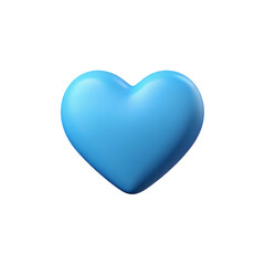 Fototapeta premium 3D Rendered Heart on Transparent Background