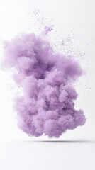 Abstract Purple Powder Explosion on White Background powder explosion abstract background violet art