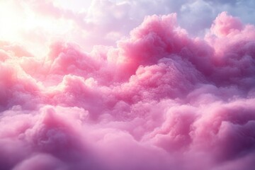 Ethereal Pastel Pink Clouds in the Sky at Sunset or Sunrise pastel ethereal sky sunset sunrise soft