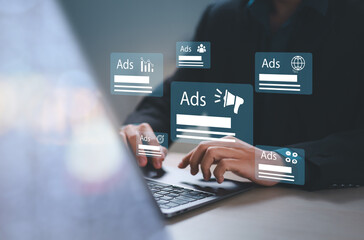 Advertising and digital marketing analytics concepts for ad performance dashboards, providing insights into customer engagement, social media strategy, audience targeting, and ROI measurement.