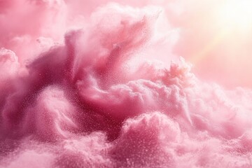 Dreamy Pink Powder Cloud Explosion Abstract Background pink powder cloud abstract background dreamy