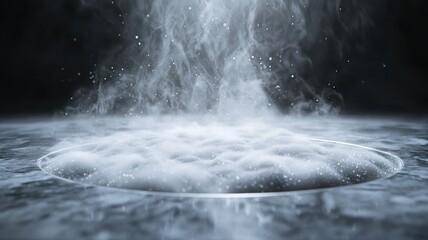 Mysterious Cold Vapor and Particles Rising vapor cold mysterious smoke dry ice freezing ice mist fog