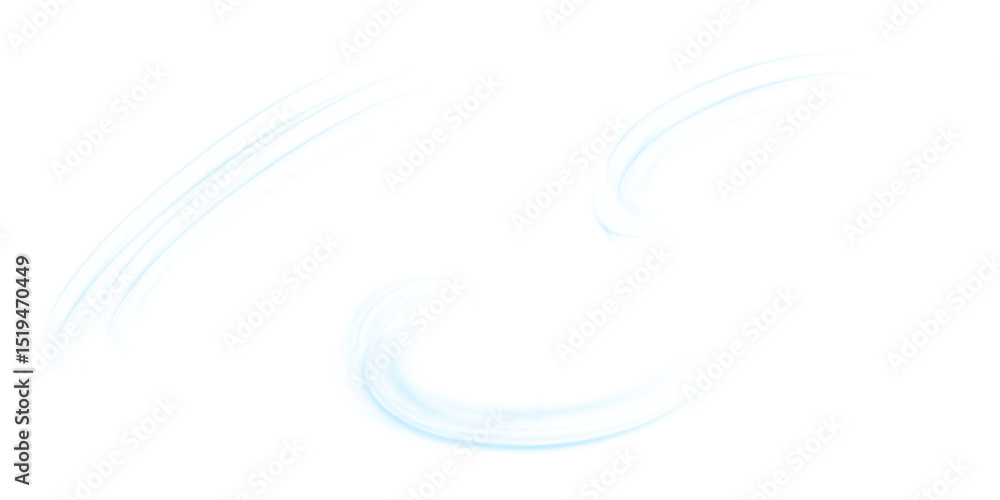 Fototapete air flow set of vector elements on a white background. abstract light effect blowing from an air con