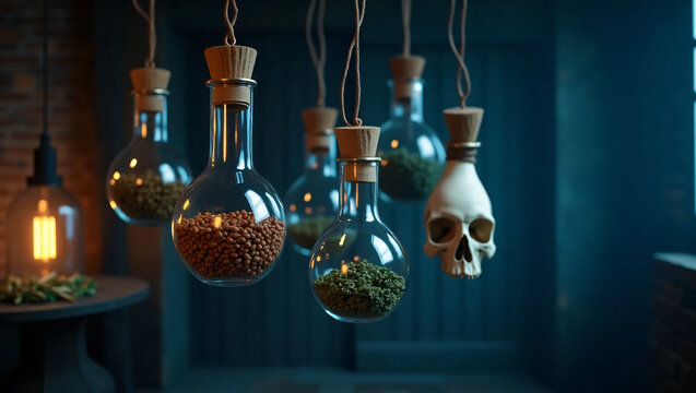 ancient research on poisonous plants and there are skulls sciene