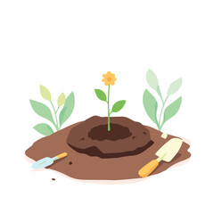 Sprouting Flower – Hope and Growth
