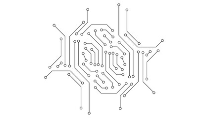 Abstract digital background with technology circuit board texture. Electronic motherboard illustration. Communication and engineering concept. 