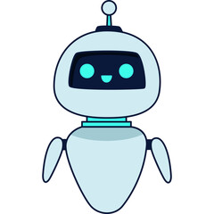 Fototapeta premium Futuristic Robot Illustration