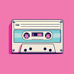 audio cassette vector illustration