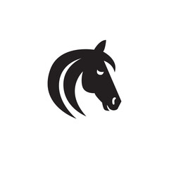 Horse face illustration for logo designs 